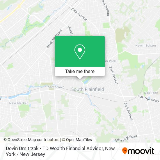Devin Dmitrzak - TD Wealth Financial Advisor map