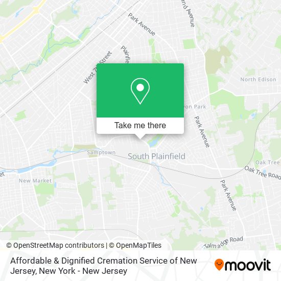 Affordable & Dignified Cremation Service of New Jersey map