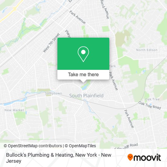 Bullock's Plumbing & Heating map