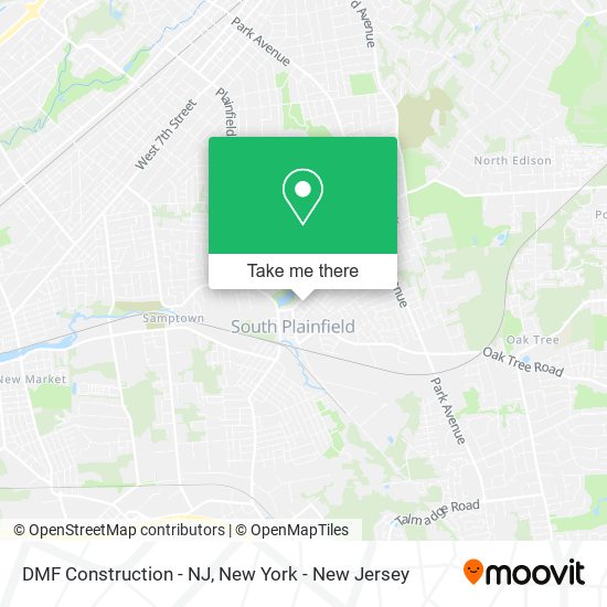 DMF Construction - NJ map