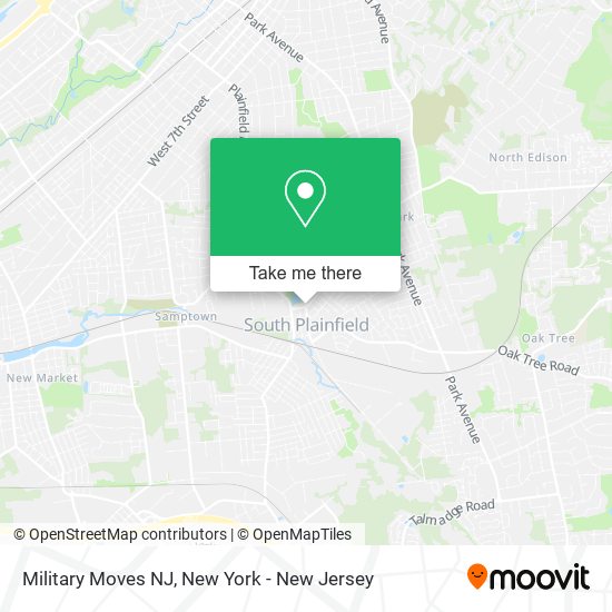Mapa de Military Moves NJ