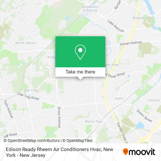 Mapa de Edison Ready Rheem Air Conditioners Hvac
