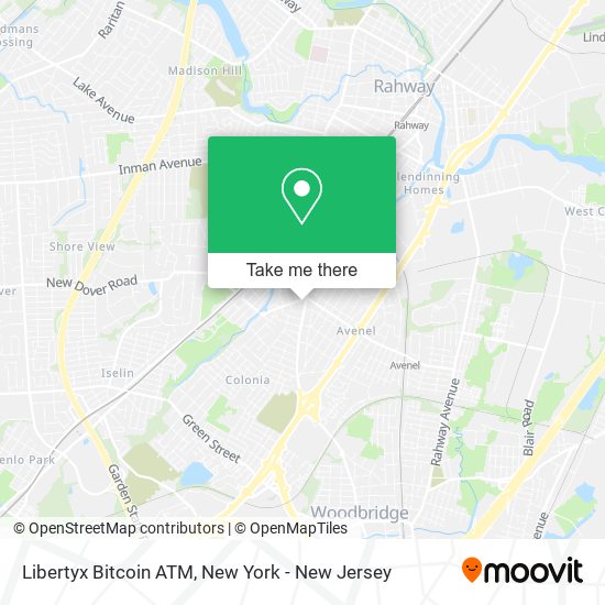 Mapa de Libertyx Bitcoin ATM