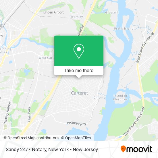 Mapa de Sandy 24/7 Notary