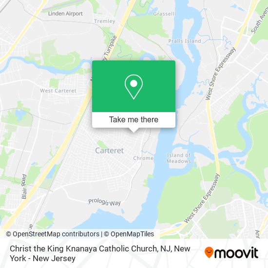 Christ the King Knanaya Catholic Church, NJ map