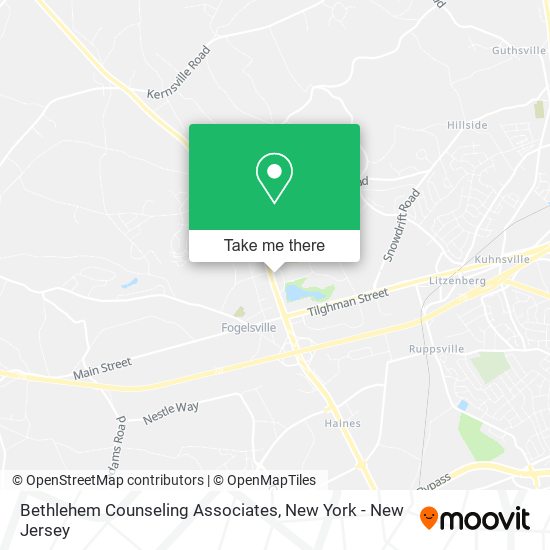 Bethlehem Counseling Associates map