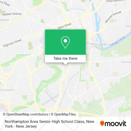 Northampton Area Senior High School Class map