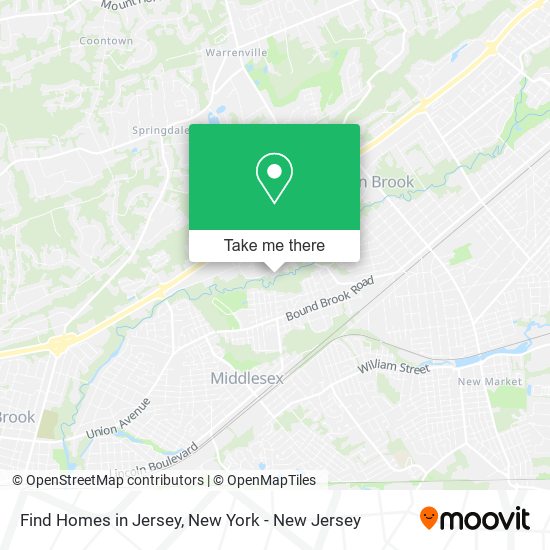 Mapa de Find Homes in Jersey