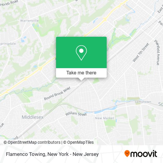 Flamenco Towing map