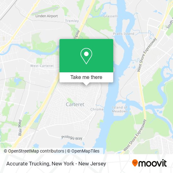 Mapa de Accurate Trucking