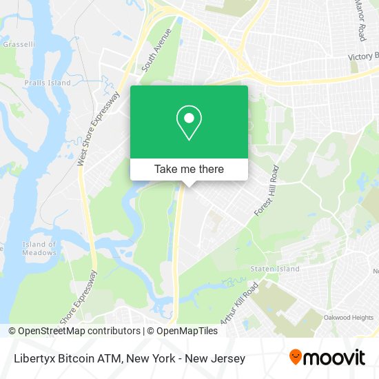 Mapa de Libertyx Bitcoin ATM