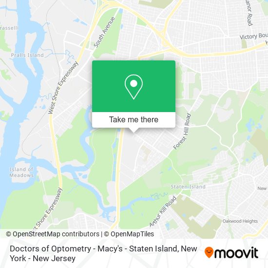 Mapa de Doctors of Optometry - Macy's - Staten Island