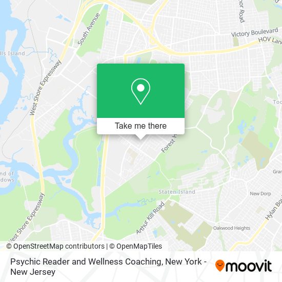 Psychic Reader and Wellness Coaching map