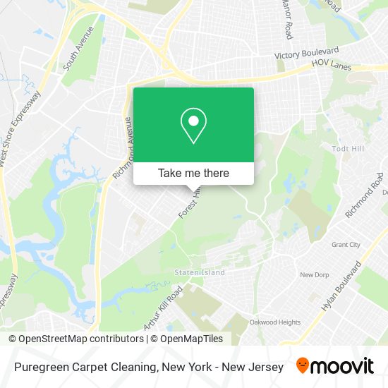 Puregreen Carpet Cleaning map