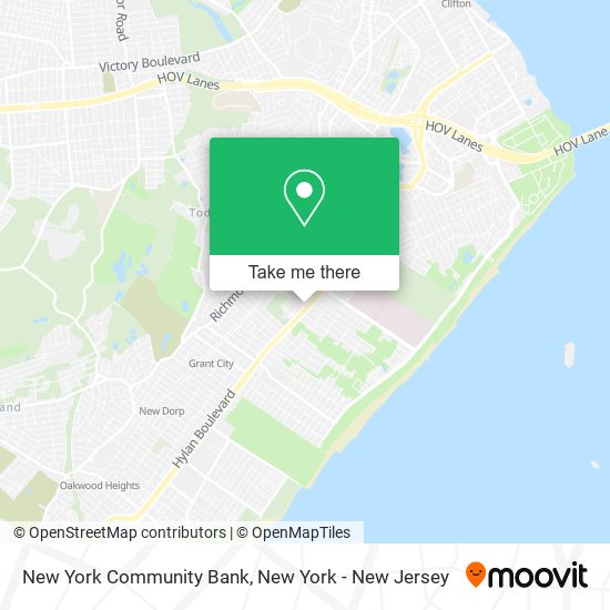 New York Community Bank map