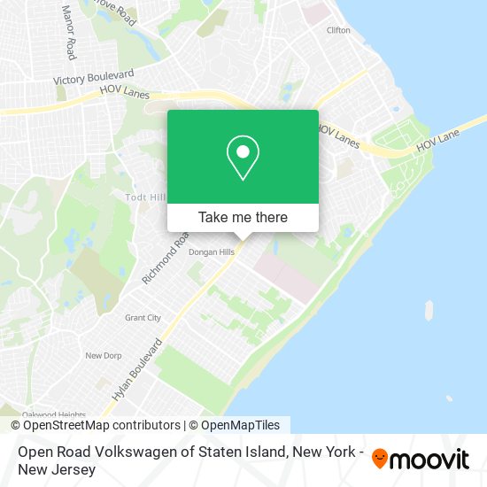 Open Road Volkswagen of Staten Island map