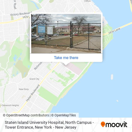 Mapa de Staten Island University Hospital, North Campus - Tower Entrance