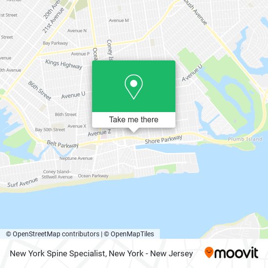 Mapa de New York Spine Specialist