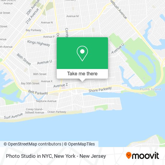 Photo Studio in NYC map