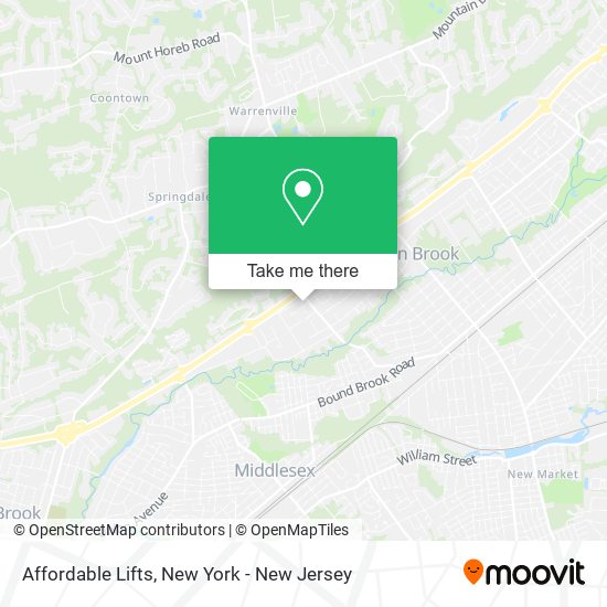 Affordable Lifts map