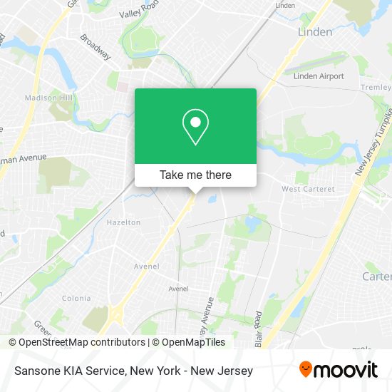 Sansone KIA Service map