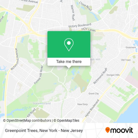 Greenpoint Trees map