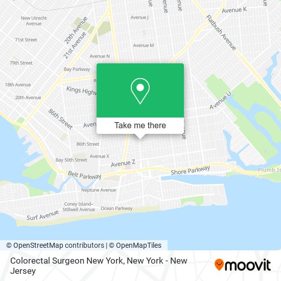Colorectal Surgeon New York map