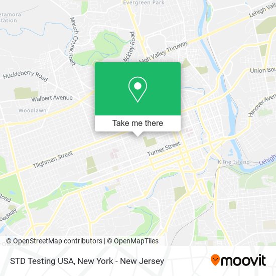 STD Testing USA map