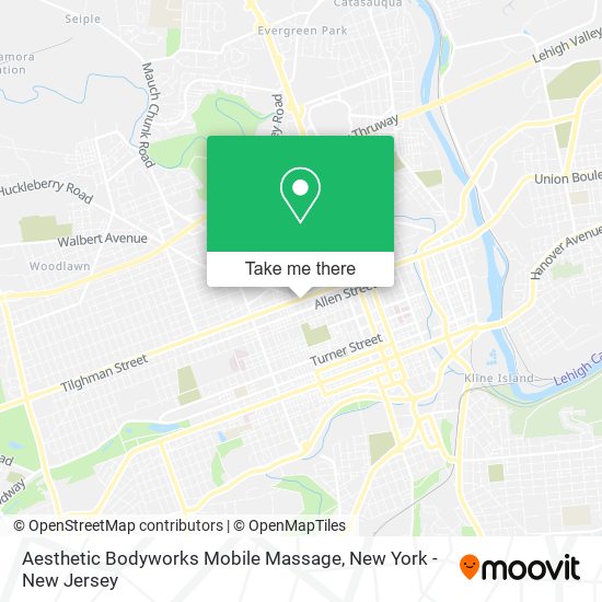 Aesthetic Bodyworks Mobile Massage map