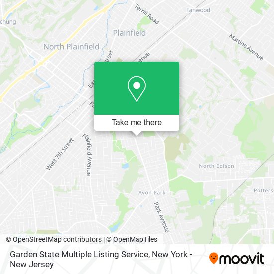 Garden State Multiple Listing Service map