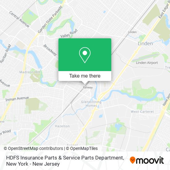 Mapa de HDFS Insurance Parts & Service Parts Department