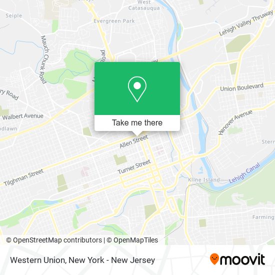 Western Union map