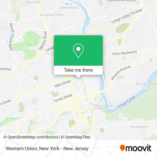 Western Union map