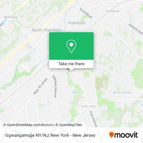 Ggwangamujje NY/NJ map