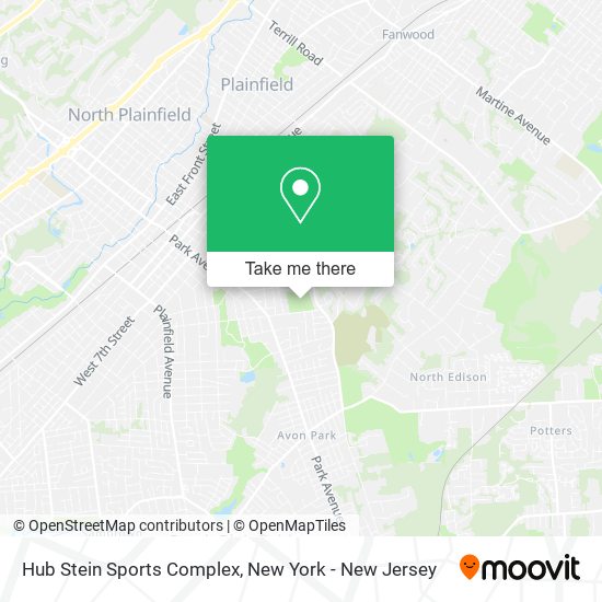 Hub Stein Sports Complex map