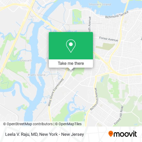 Leela V. Raju, MD map