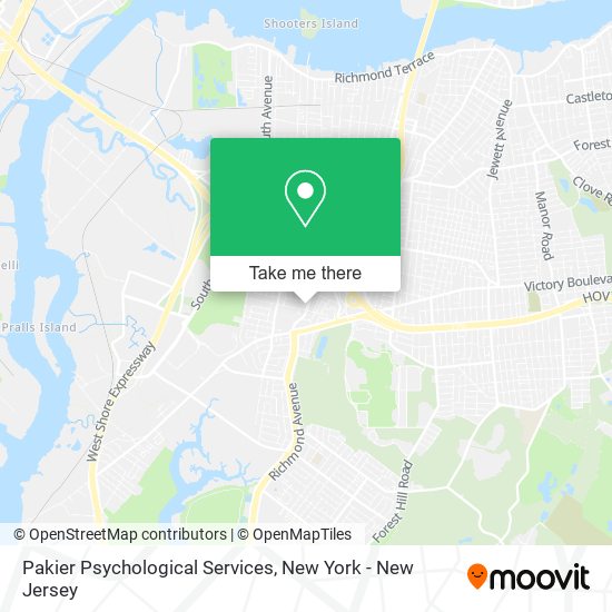 Pakier Psychological Services map