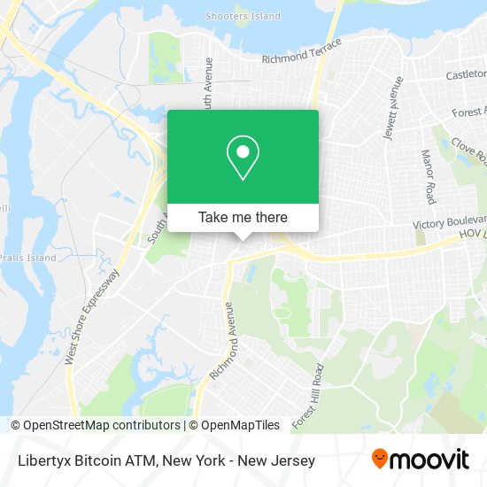 Mapa de Libertyx Bitcoin ATM