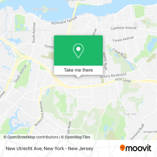 Mapa de New Utrecht Ave