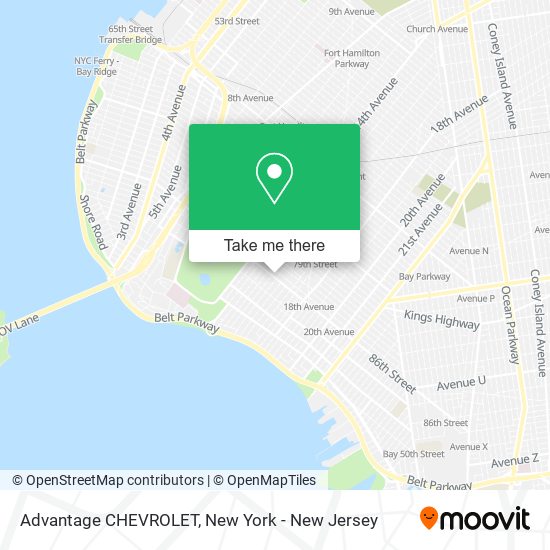 Advantage CHEVROLET map