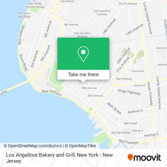 Mapa de Los Angelitos Bakery and Grill