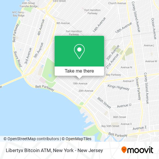 Mapa de Libertyx Bitcoin ATM