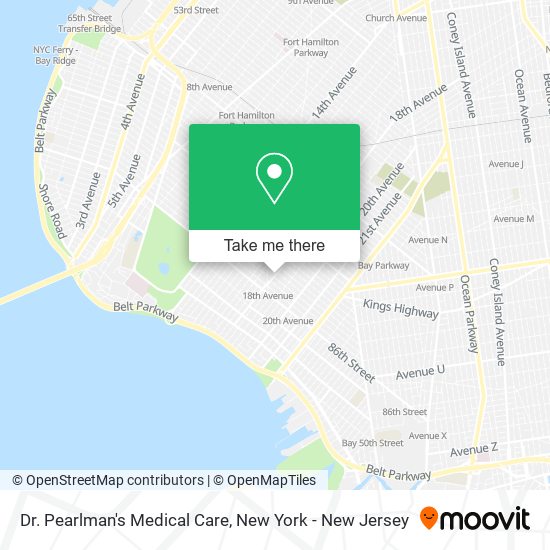 Mapa de Dr. Pearlman's Medical Care