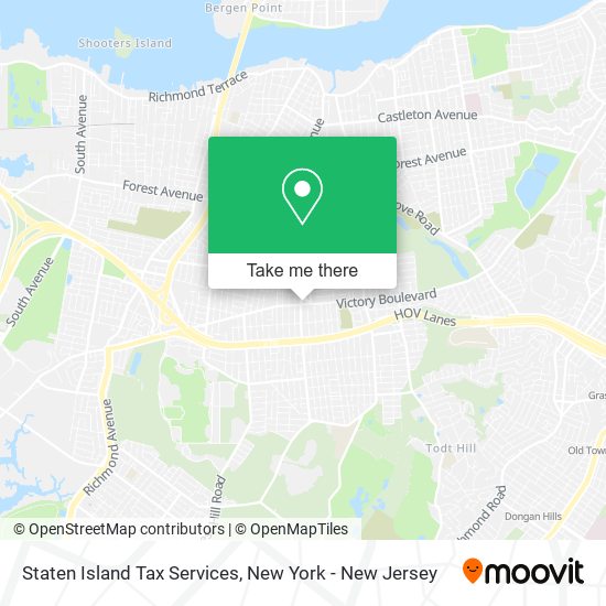 Mapa de Staten Island Tax Services