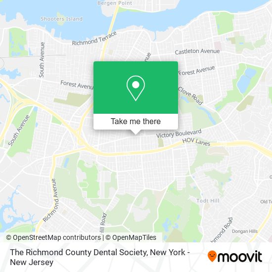 The Richmond County Dental Society map