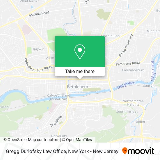 Gregg Durlofsky Law Office map