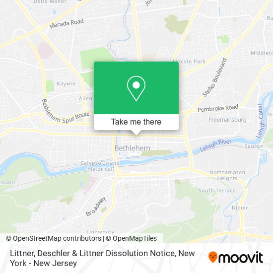 Mapa de Littner, Deschler & Littner Dissolution Notice