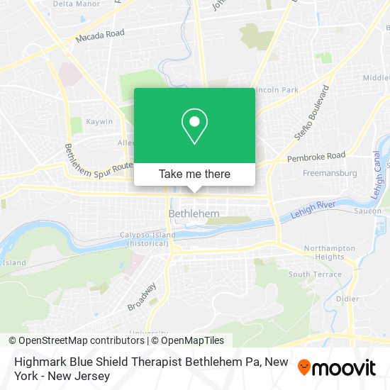 ¿Cómo llegar a Highmark Blue Shield Therapist Bethlehem Pa en New York