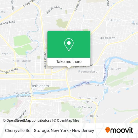 Mapa de Cherryville Self Storage