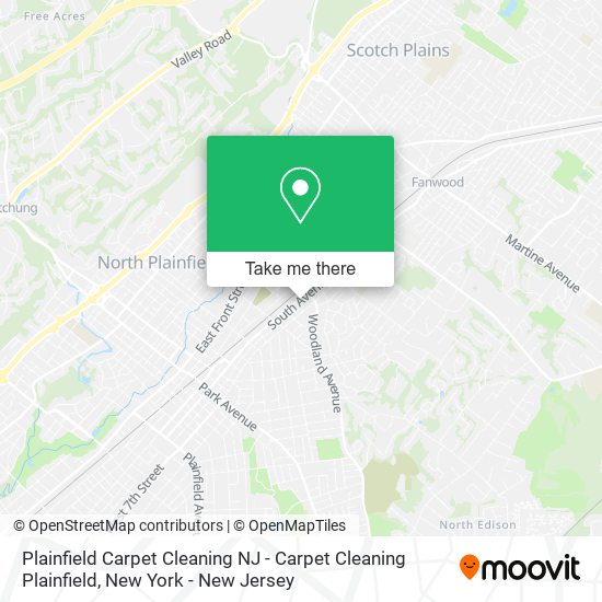 Plainfield Carpet Cleaning NJ - Carpet Cleaning Plainfield map